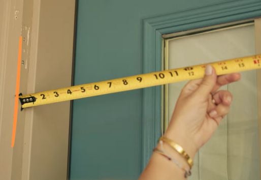 how to measure storm door